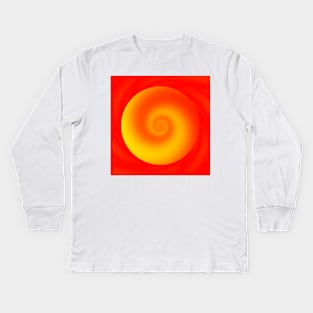 THE SPIRALING SUN Kids Long Sleeve T-Shirt